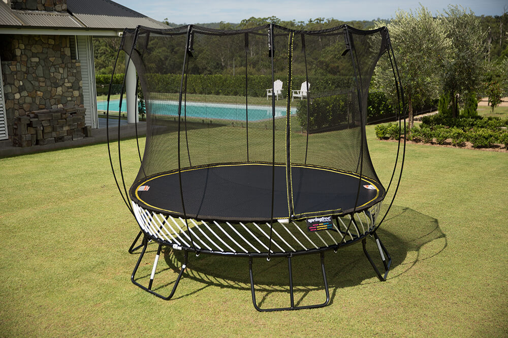 R79 Medium Round Trampoline, 10 foot round trampoline - Outdoor